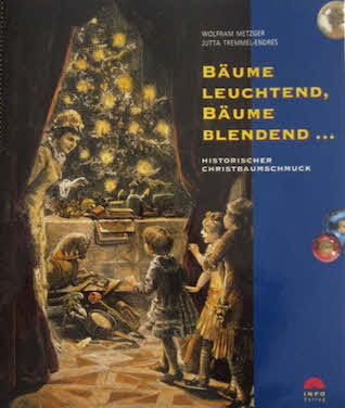 alter Christbaumschmuck >BIEDERMEIER-ROSENHERZ< old Christmas tree decorations 